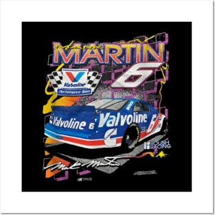 Mark Martin 6 Vintage Retro Posters and Art